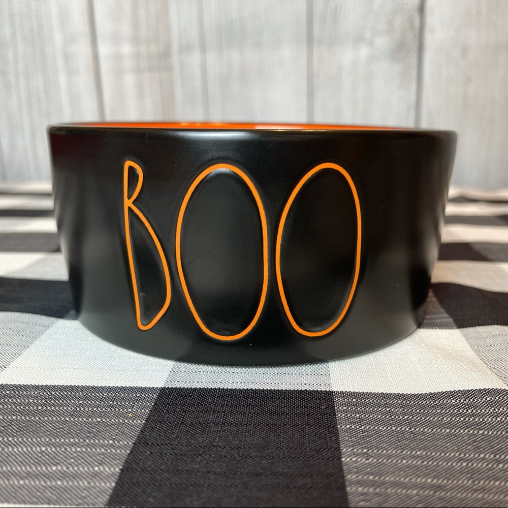 Rae Dunn BOO Dog Bowl